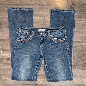 Grace in LA Jeans | Embellished Back Pockets | Bootcut | Size 28